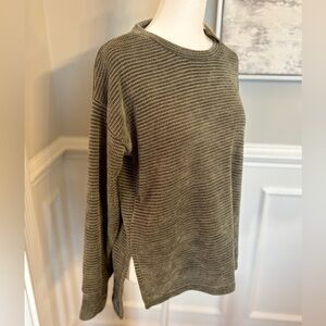 Gorgeous Olive Green Chenille Sweater - super soft! NEW